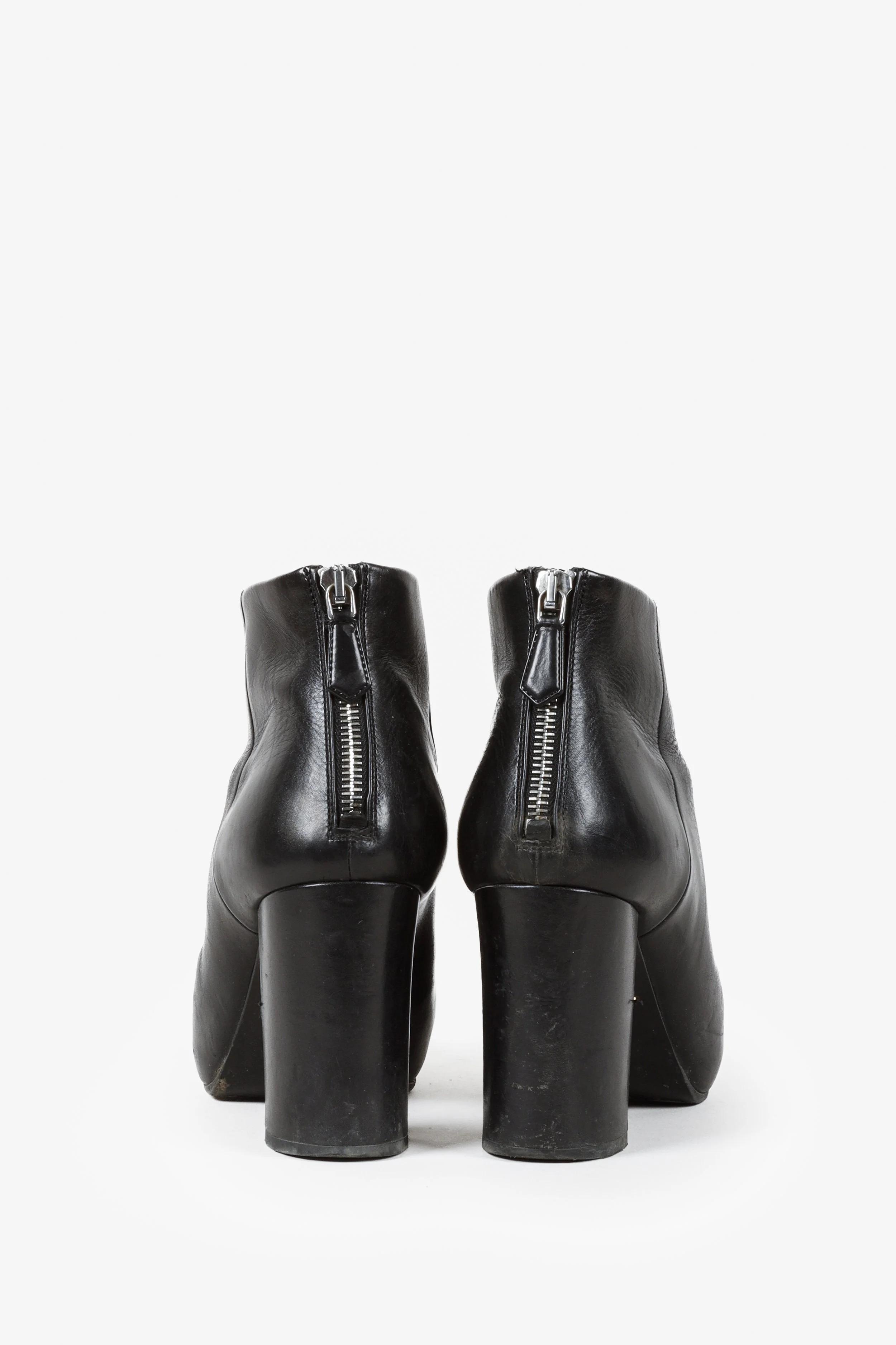 Prada block heel bootie online